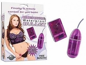 Remote Control Bullet Waterproof 3.25 Inch Purple