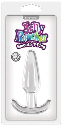 Jelly Rancher T Plug Smooth Clear 4.3 Inch