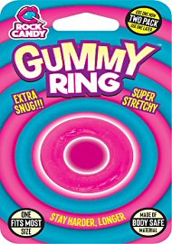 Rock Candy Gummy Ring Cock Ring One Size Fits Most Pink